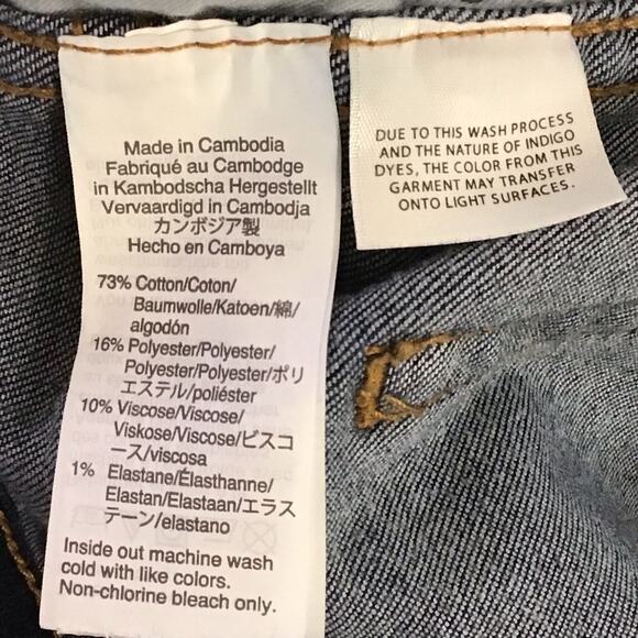 J. Crew High Rise Vintage Straight Ankle Crop Button Fly Dark Rinse Wash Jean 25 - Picture 8 of 8